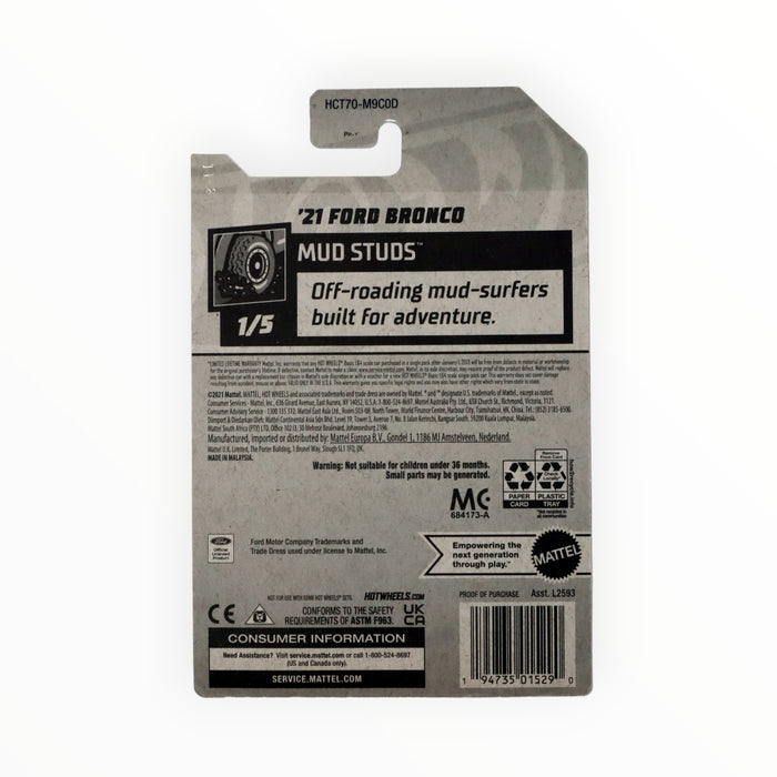 Hot Wheels '21 Ford Bronco - Mainline (2022) 68/250