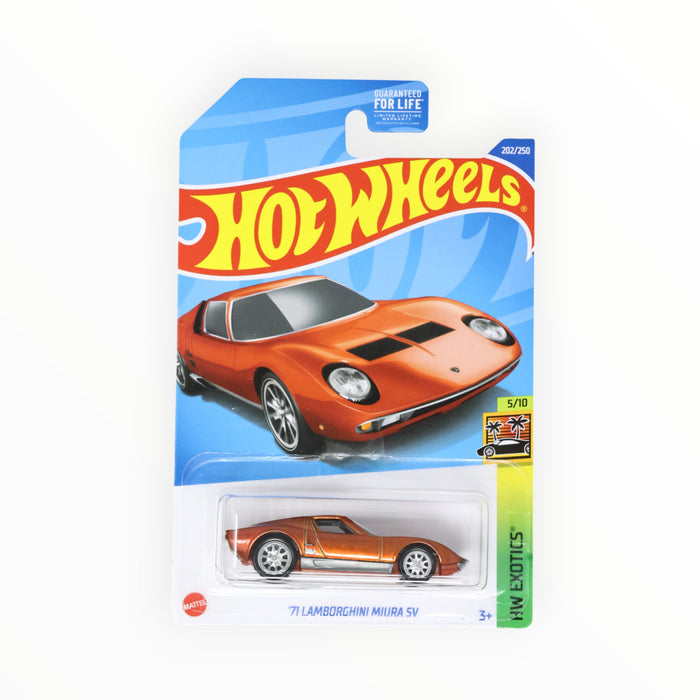 Hot Wheels '71 Lamborghini Miura SV (Super Treasure Hunt) 2022 - 202/250