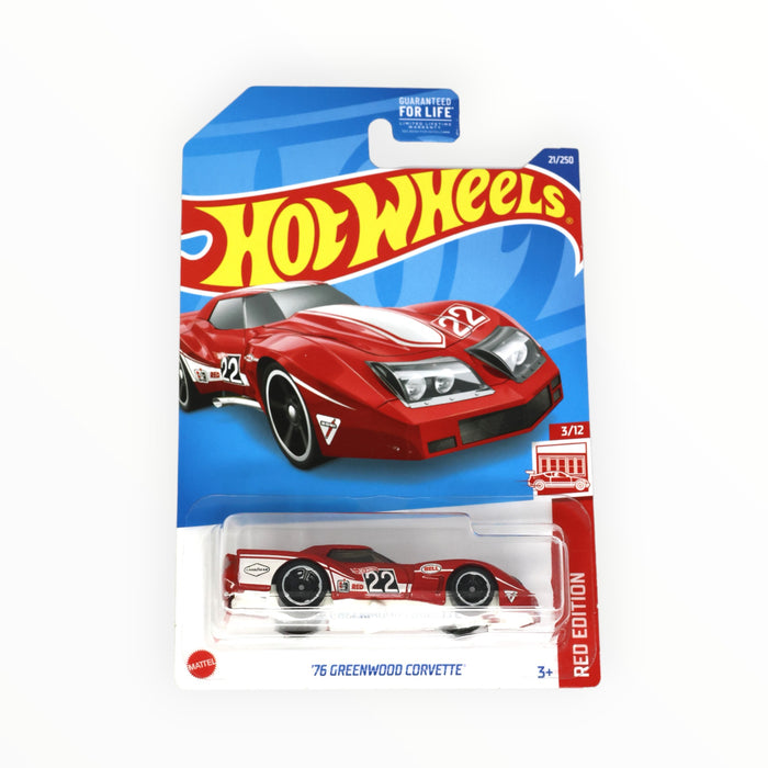 Hot Wheels '76 Greenwood Corvette (Red Edition) Mainline (2022) 21/250