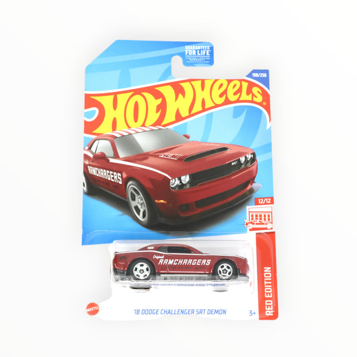 Hot Wheels '18 Dodge Challenger SRT Demon (Red Edition) Mainline (2022) 198/250