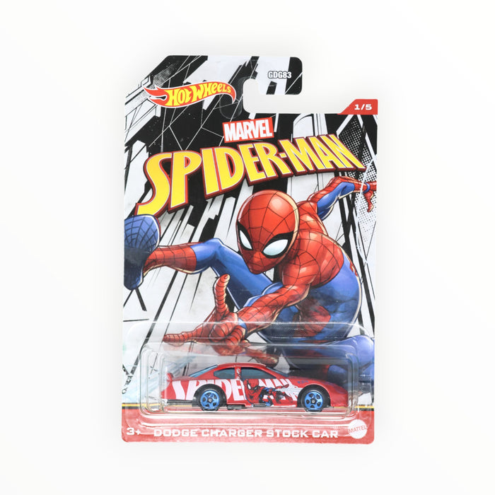 Hot Wheels Dodge Charger Stock Car (Spider-Man) Spider-Man (2022) 1/5