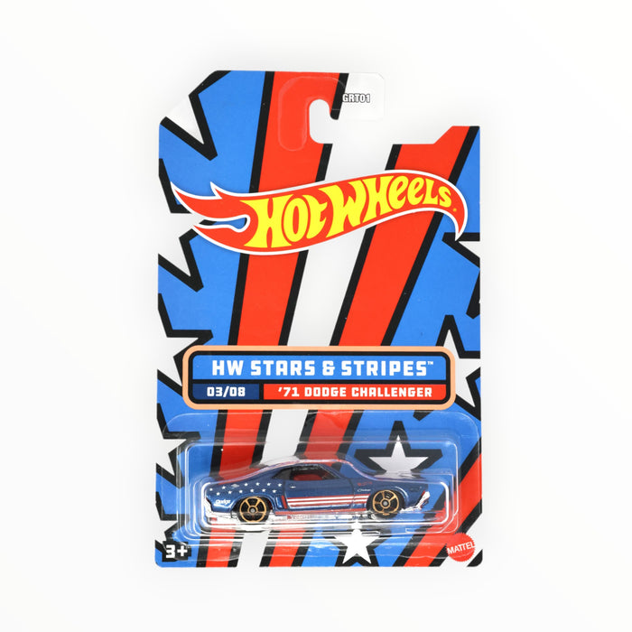 Hot Wheels '71 Dodge Challenger - Stars & Stripes (2022) 3/8