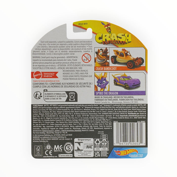 Hot Wheels Crash Bandicoot - Character Cars (2022)