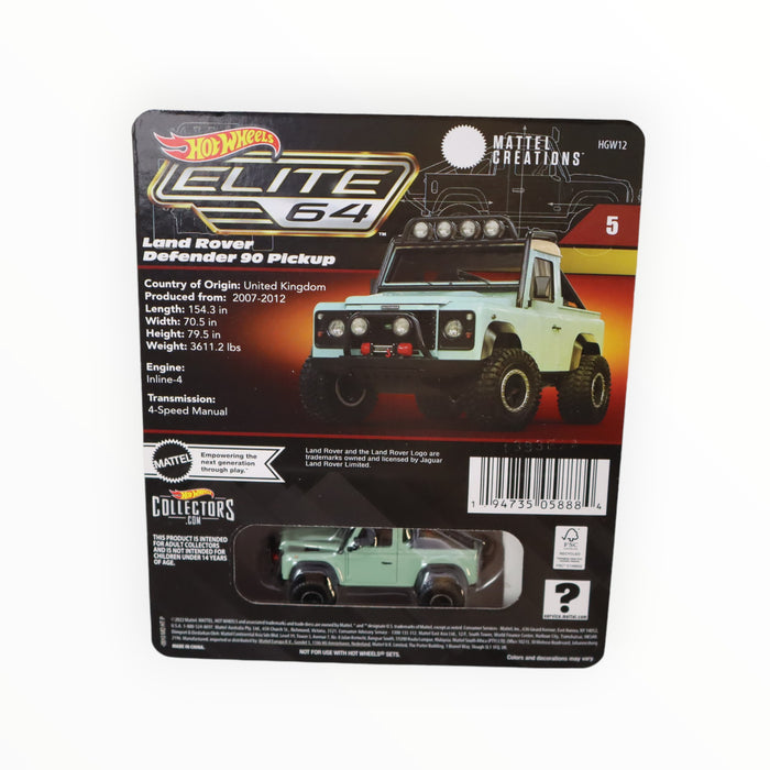 Hot Wheels Land Rover Defender '90 Pickup - Elite 64 (2023) #5
