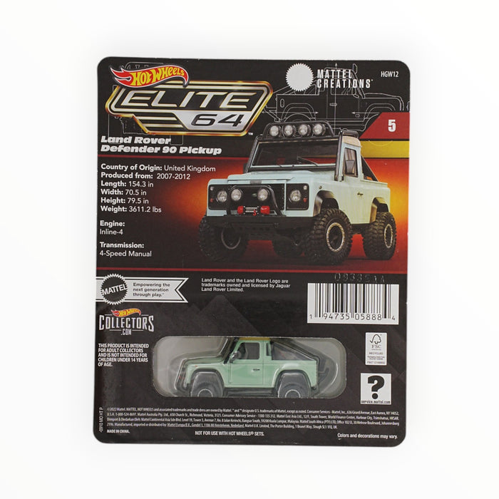 Hot Wheels Land Rover Defender '90 Pickup - Elite 64 (2023) #5