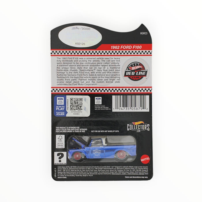 Hot Wheels 1962 Ford F100 - RLC (2022)