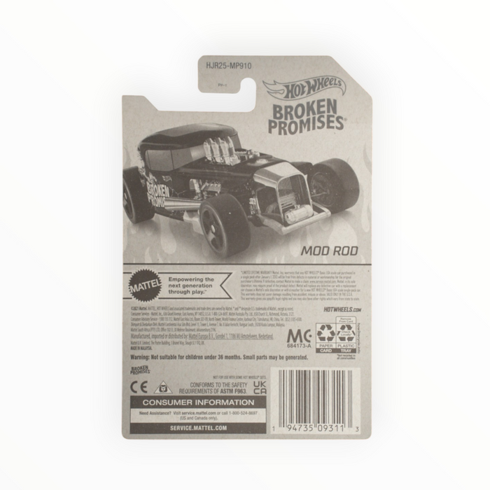 Hot Wheels Mod Rod (Hot Wheels x Broken Promises) Special Edition (2022)
