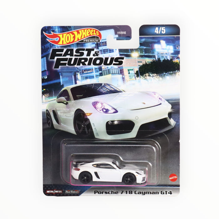 Hot Wheels Porsche 718 Cayman GT4 - Fast & Furious Premium (2023) 4/5