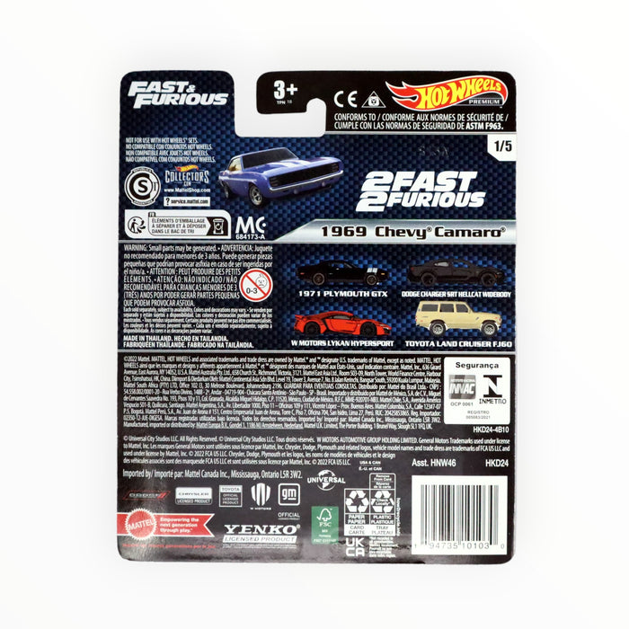Hot Wheels 1969 Chevy Camaro - Fast & Furious Premium (2023) 1/5