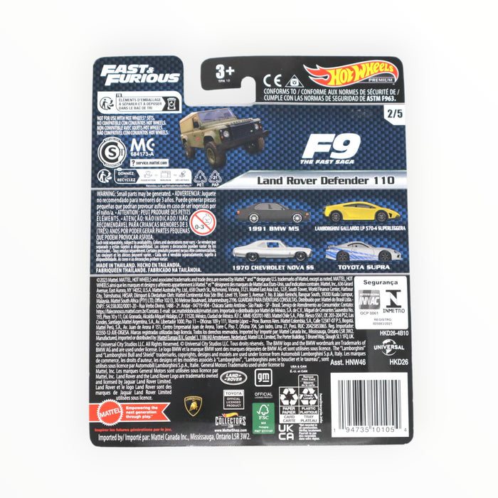 Hot Wheels Land Rover Defender 110 - Fast & Furious Premium (2023) 2/5
