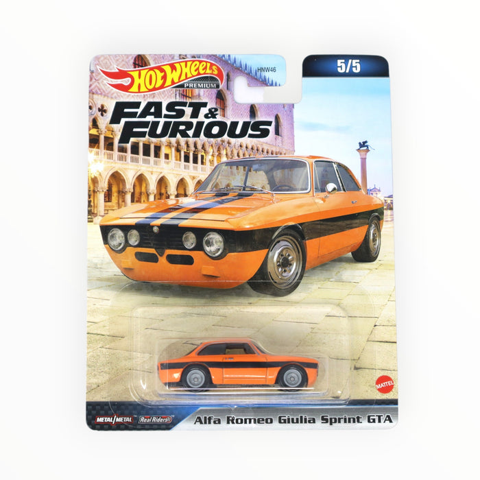 Hot Wheels Alfa Romeo Giulia Sprint GTA - Fast & Furious Premium (2023) 5/5