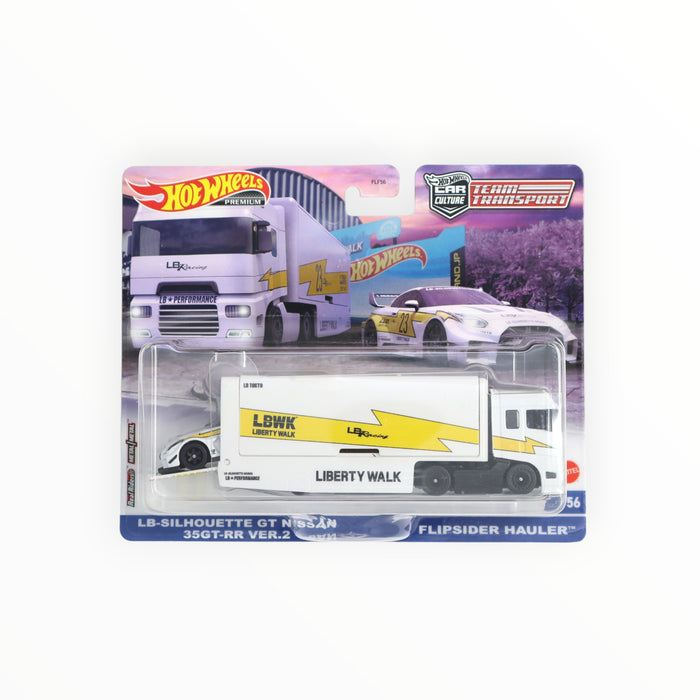 Hot Wheels LB-Silhouette GT Nissan 35GT-RR VER.2 / Flipsider Hauler - Car Culture: Team Transport (2023) #56