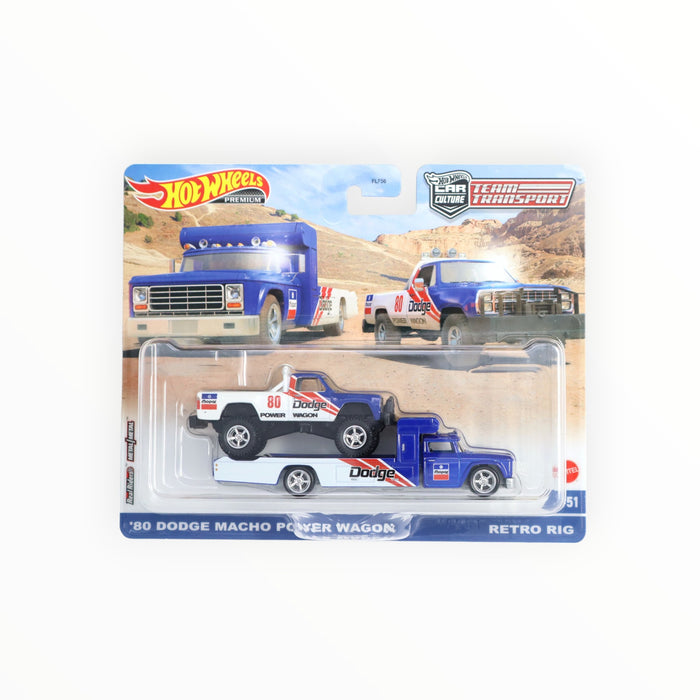 Hot Wheels '80 Dodge Macho Power Wagon / Retro Rig - Car Culture: Team Transport (2023) #51