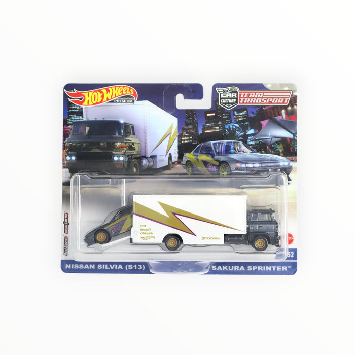Hot Wheels Nissan Silvia (S13) / Sakura Sprinter - Car Culture: Team Transport (2023) #52