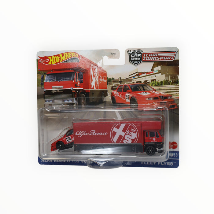 Hot Wheels Alfa Romeo 155 V6 TI / Fleet Flyer - Car Culture: Team Transport (2023) #53