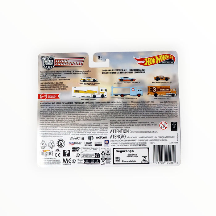 Hot Wheels Mad Mike Mazda RX3 GT / Sakura Sprinter - Car Culture: Team Transport (2023) #58