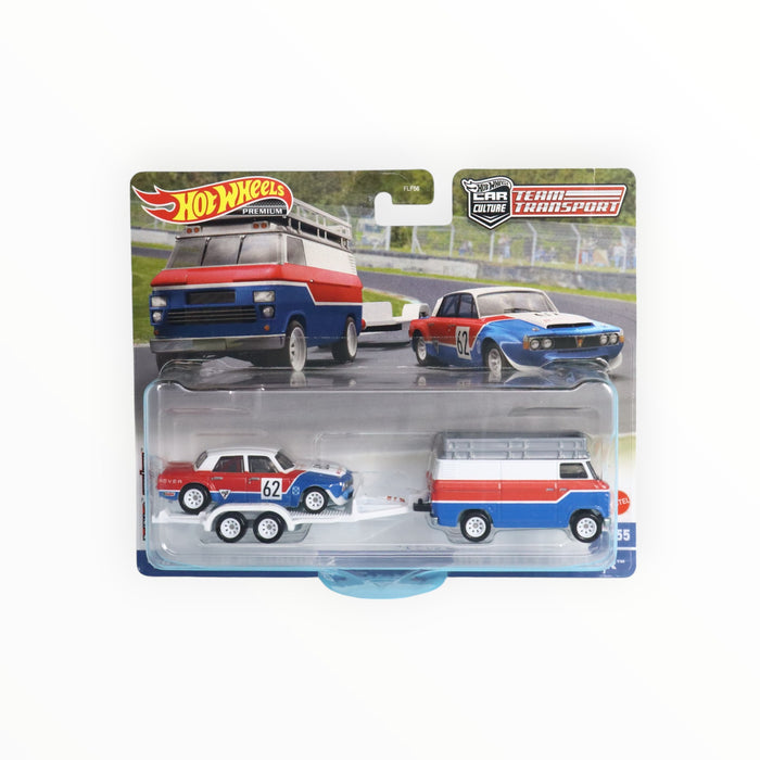 Hot Wheels '70 Rover P6 Group 2 / HW Rally Trailer / HW Rally Hauler - Car Culture: Team Transport (2023)