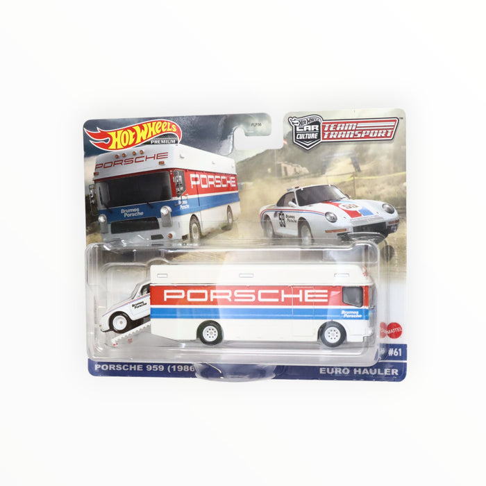 Hot Wheels Porsche 959 (1986) / Euro Hauler - Car Culture: Team Transport (2023) #61