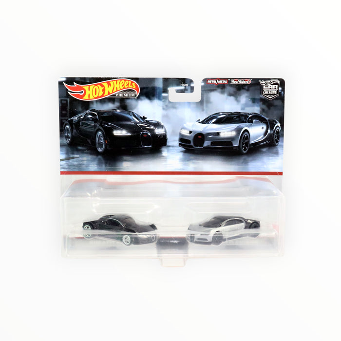 Hot Wheels Bugatti Veyron / '16 Bugatti Chiron - Car Culture 2-Packs (2023)
