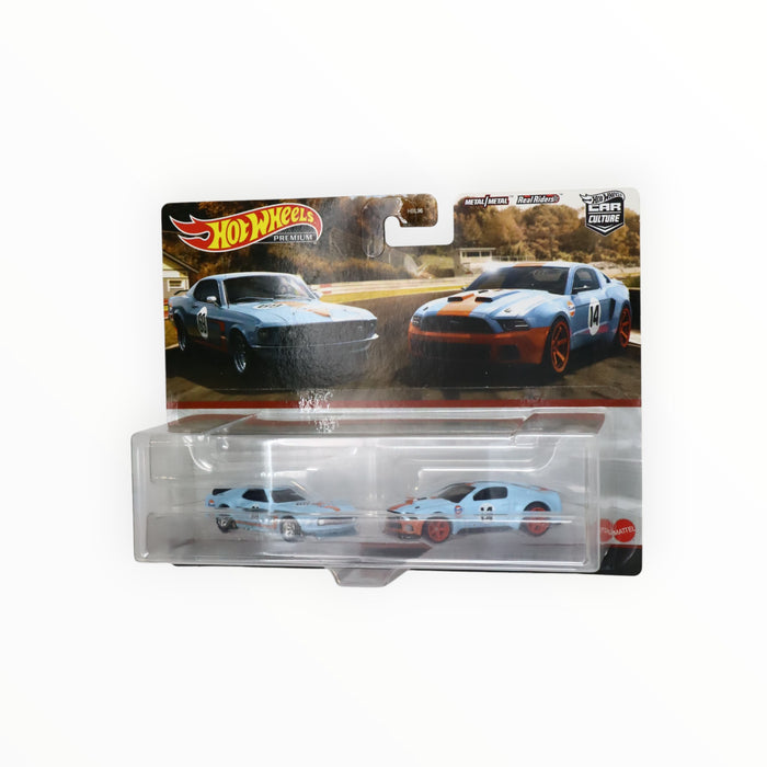 Hot Wheels 1969 Ford Mustang Boss 302 / 2014 Custom Mustang - Car Culture 2-Packs (2023)