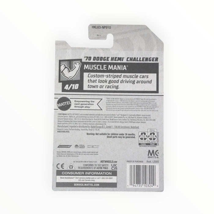 Hot Wheels '70 Dodge Hemi Challenger - Mainline (2023) 123/250