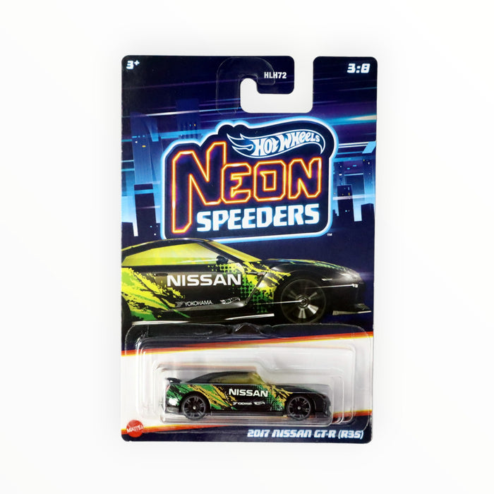 Hot Wheels 2017 Nissan GT-R (R35) - Neon Speeders (2023) 3/8