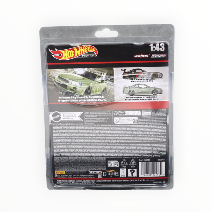 Hot Wheels Nissan Skyline GT-R (BNR34) V·spec II Nür with NISMO Parts‎ - Premium 1:43 (2023) #5