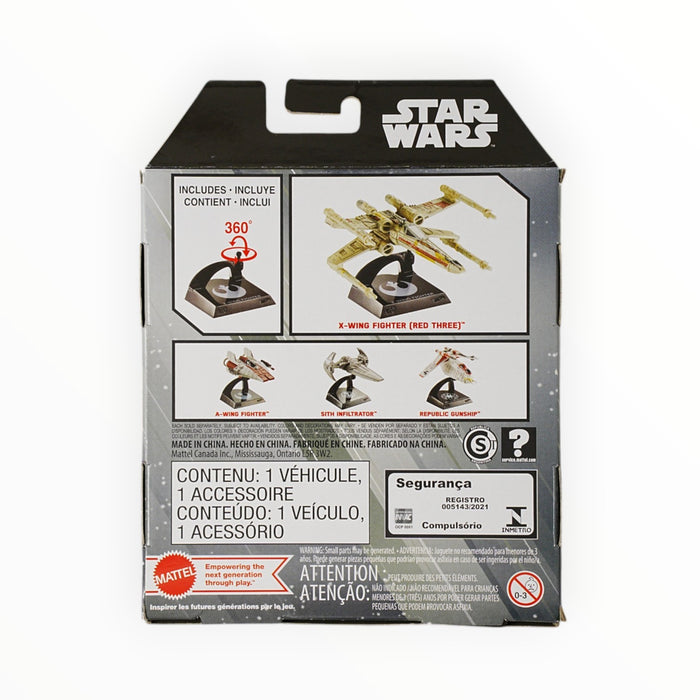 Hot Wheels X-Wing Fighter (Red Three) (Chase) Star Wars Starships Select (2023) #18