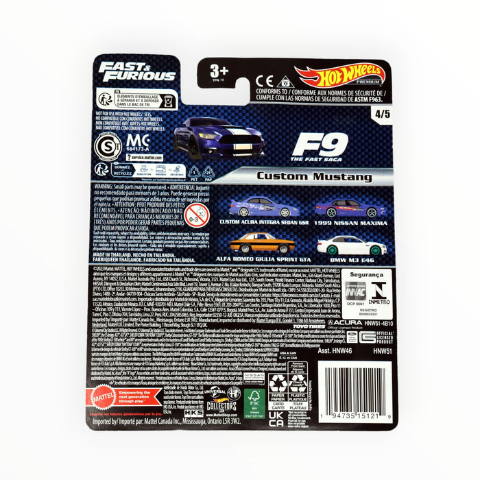 Hot Wheels Custom Mustang - Fast & Furious Premium (2023) 4/5