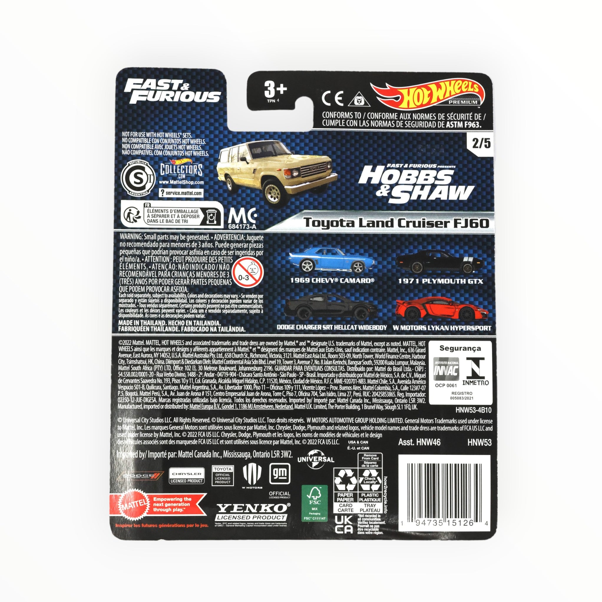 Hot Wheels Toyota Land Cruiser FJ60 - Fast & Furious Premium (2023) 2 ...