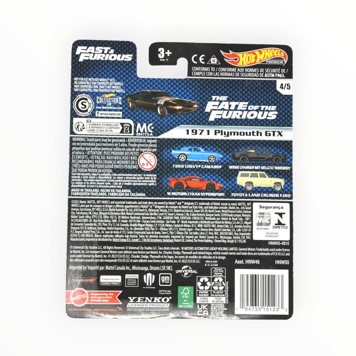 Hot Wheels 1971 Plymouth GTX - Fast & Furious Premium (2023) 4/5
