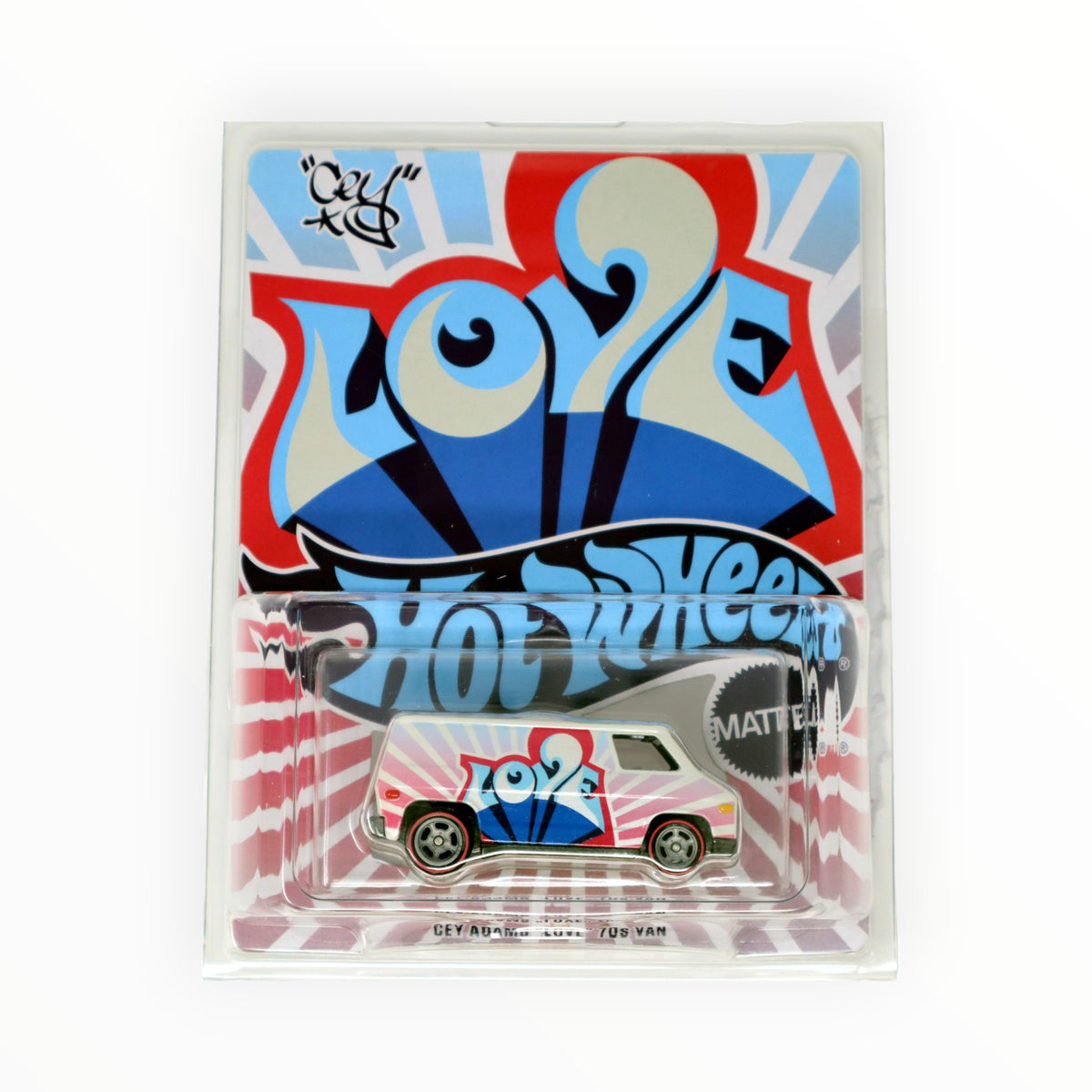Hot Wheels RLC 70s Van "Love Van" Cey Adams - Édition Limitée 1/64, Multicolore - Neuf, Collector Mattel
