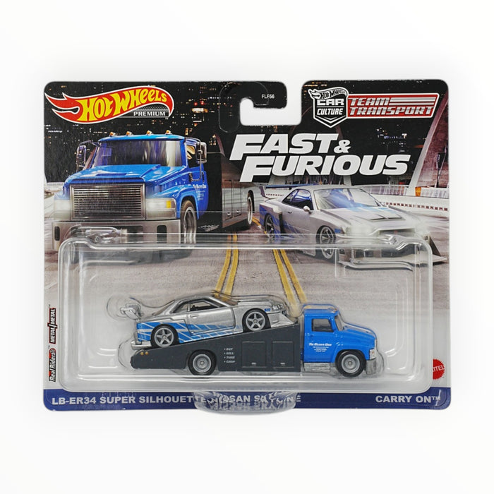 Hot Wheels LB-ER34 Super Silhouette Nissan Skyline / Carry On (Fast & Furious) Car Culture: Team Transport (2023)