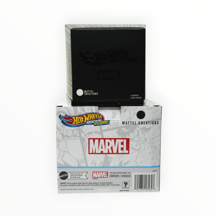 Hot Wheels Iron Man with Blaster Beam & Thanos with Infinity Gauntlet (SDCC) RacerVerse (2023)