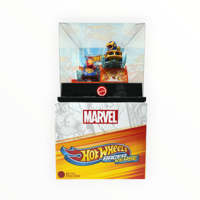 Hot Wheels Iron Man with Blaster Beam & Thanos with Infinity Gauntlet (SDCC) RacerVerse (2023)
