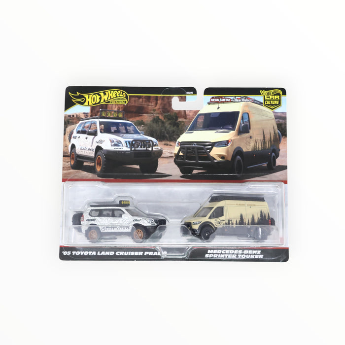 Hot Wheels '05 Toyota Land Cruiser Prado / Mercedes-Benz Sprinter Tourer - Car Culture 2-Packs (2024)