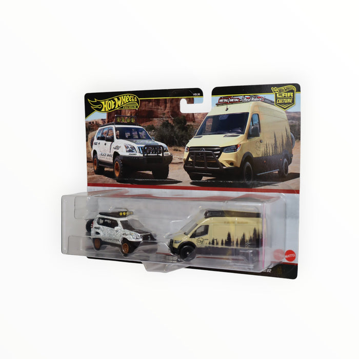 Hot Wheels '05 Toyota Land Cruiser Prado / Mercedes-Benz Sprinter Tourer - Car Culture 2-Packs (2024)