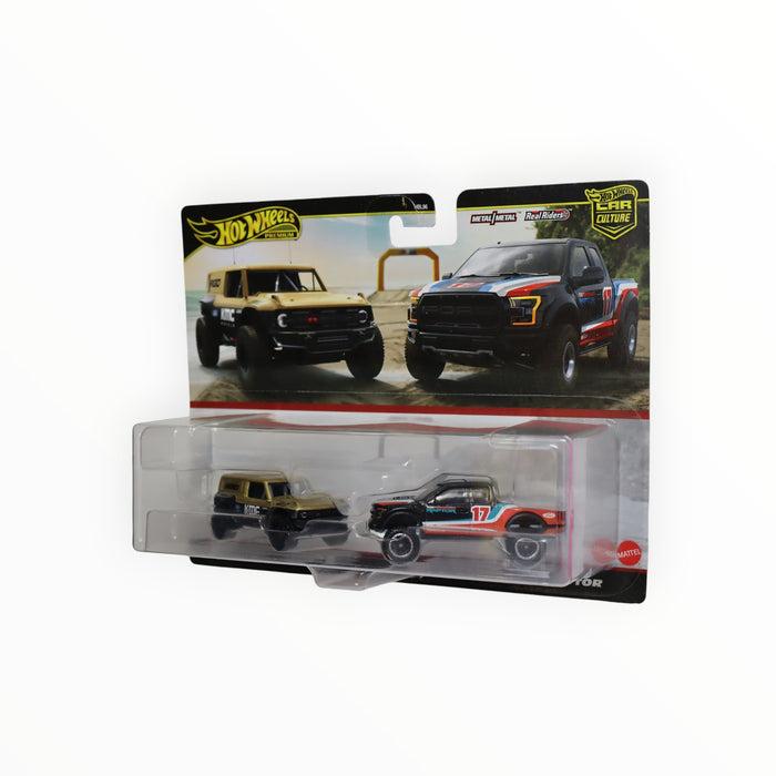Hot Wheels Ford Bronco R / '17 Ford F-150 Raptor - Car Culture 2-Packs (2024)