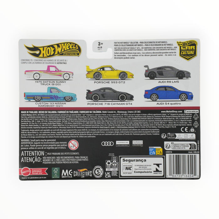 Hot Wheels 1975 Datsun Sunny Truck (B120) / Custom '93 Nissan Hardbody (D21) - Car Culture 2-Packs (2024)