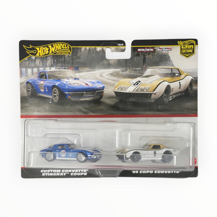 Hot Wheels '69 COPO Corvette / Custom Corvette Stingray Coupe - Car Culture 2-Packs (2024)