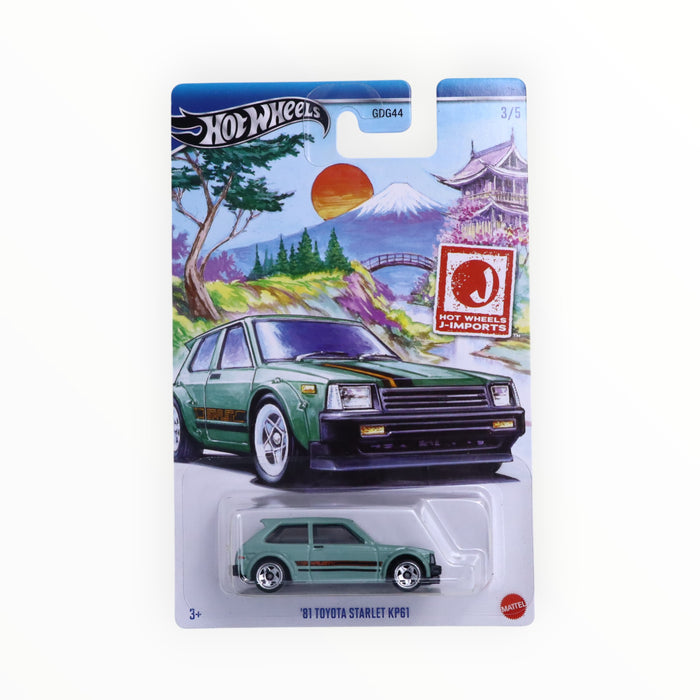 Hot Wheels '81 Toyota Starlet KP61 - J-Imports (2024) 3/5