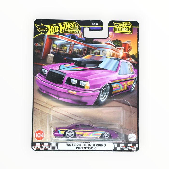 Hot Wheels '86 Ford Thunderbird Pro Stock - Hot Wheels Boulevard (2024) #104
