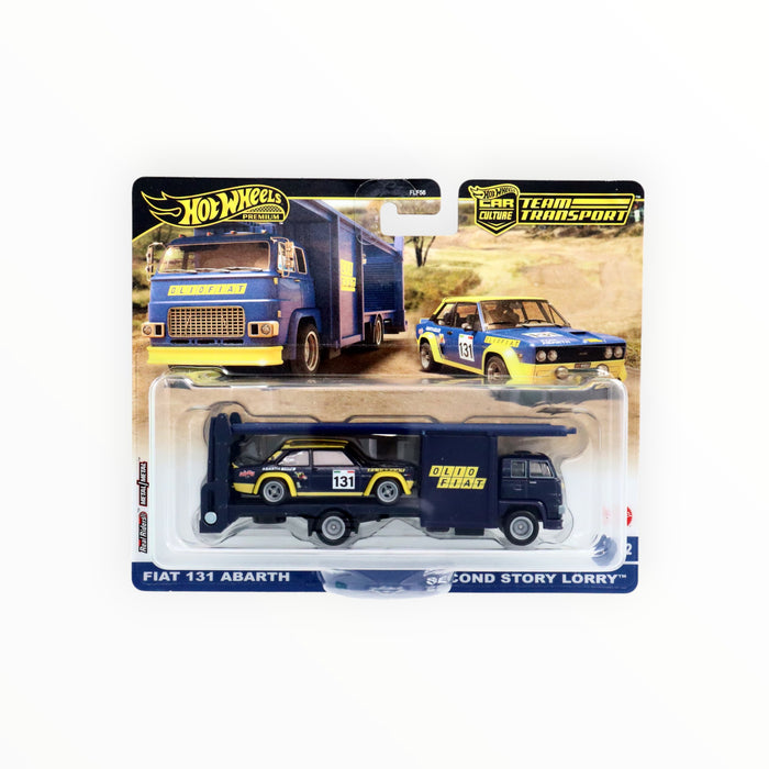 Hot Wheels Fiat 131 Abarth / Second Story Lorry - Car Culture: Team Transport (2024) #62