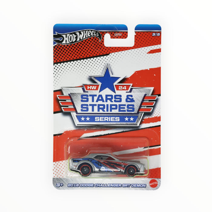 Hot Wheels 2018 Dodge Challenger SRT Demon - Stars & Stripes (2024) 3/5