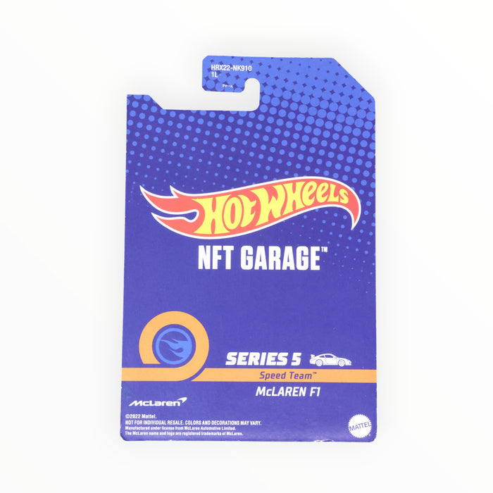 Hot Wheels McLaren F1 - NFT Garage (2023) #29