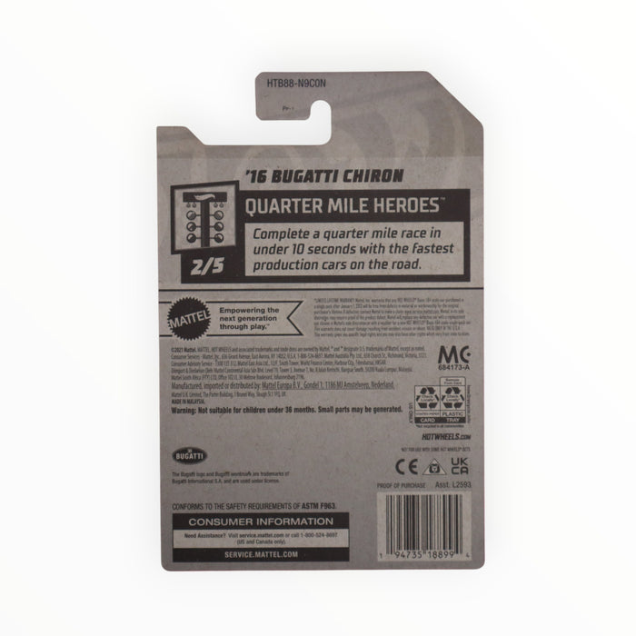 Hot Wheels 16 Bugatti Chiron - Mainline (2024) 201/250