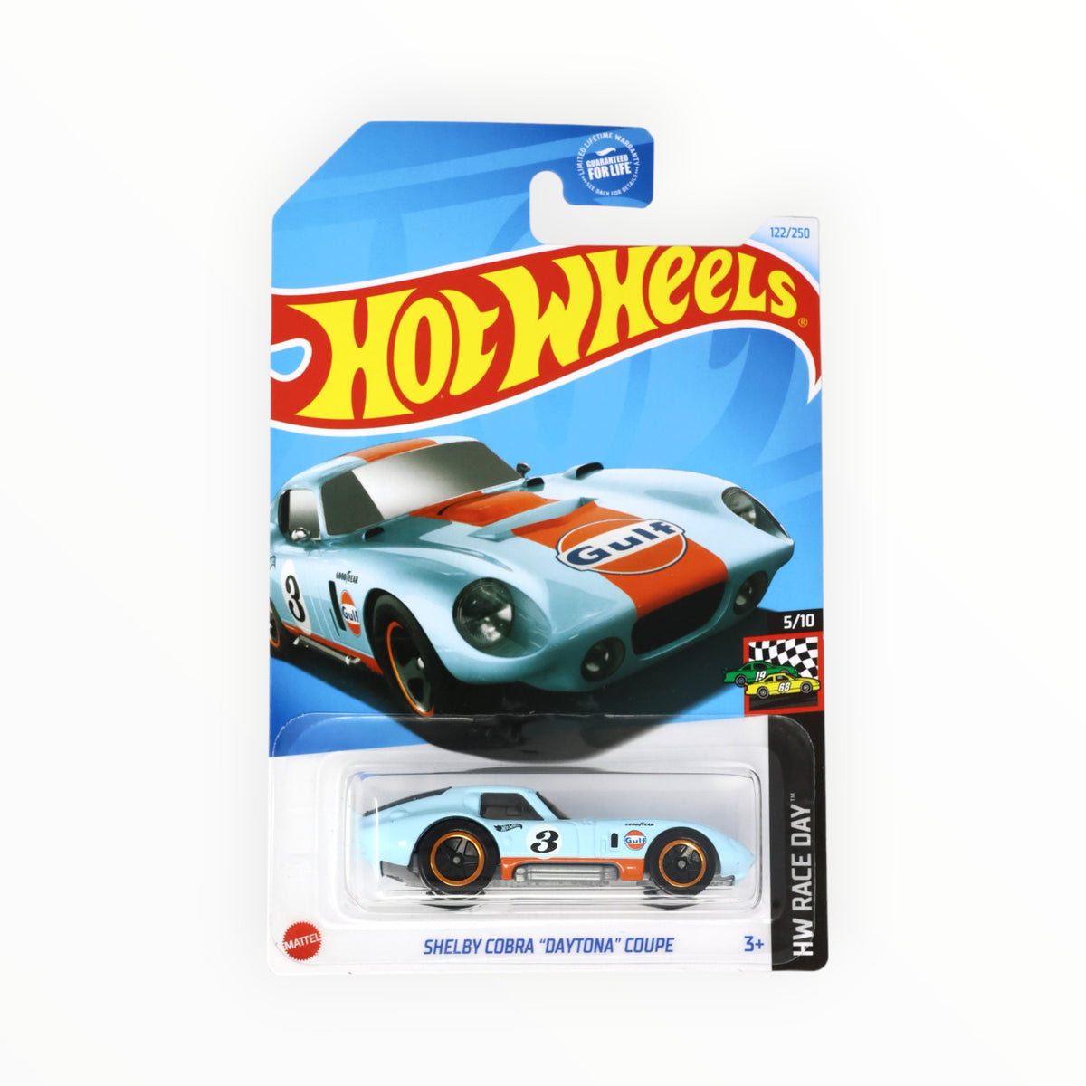 Voiture Hot Wheels 1/64 Shelby Cobra Daytona Coupe Gulf - Édition 2024