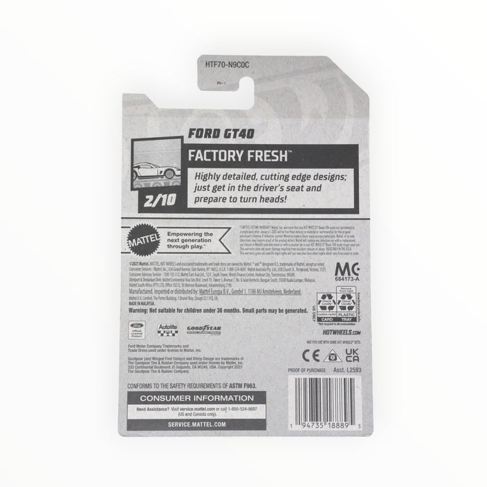 Hot Wheels Ford GT-40 - Mainline (2024) 12/250