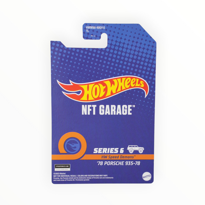 Hot Wheels 78 Porsche 935-78 - NFT Garage (2024) #58