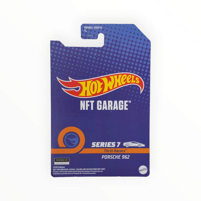 Hot Wheels Porsche 962 - NFT Garage (2024) #58